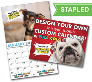 Calendars - 12 pages (4 cover/ 8 inside) / 1 / Stapled - 