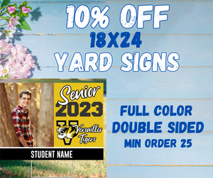 10% Off Yard Signs with Stakes with Code: Spring10
