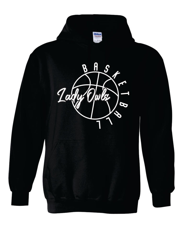 BMS Gildan - Heavy Blend™ Hooded Sweatshirt - 18500 Lady Owls Basketball