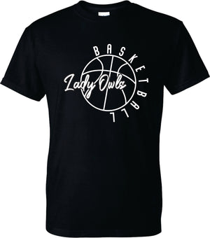 BMS Gildan - DryBlend® T-Shirt - 8000-Design Lady Owls Basketball