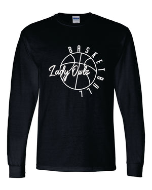 BMS Gildan - DryBlend® 50/50 Long Sleeve T-Shirt - 8400 Lady Owls Basketball