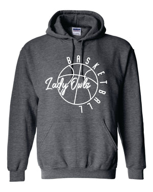 BMS Gildan - Heavy Blend™ Hooded Sweatshirt - 18500 Lady Owls Basketball