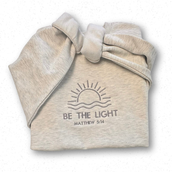 Be the Light - embroidered crewneck