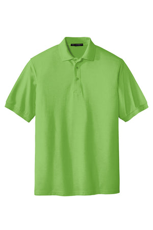 K500/L500 Port Authority® Silk Touch™ Polo- BLACK Embroidery