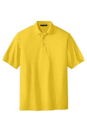 K500/L500 Port Authority® Silk Touch™ Polo- BLACK Embroidery