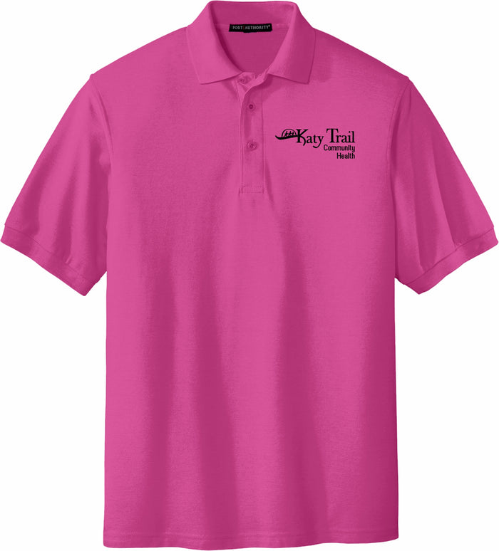 K500/L500 Port Authority® Silk Touch™ Polo- BLACK Embroidery