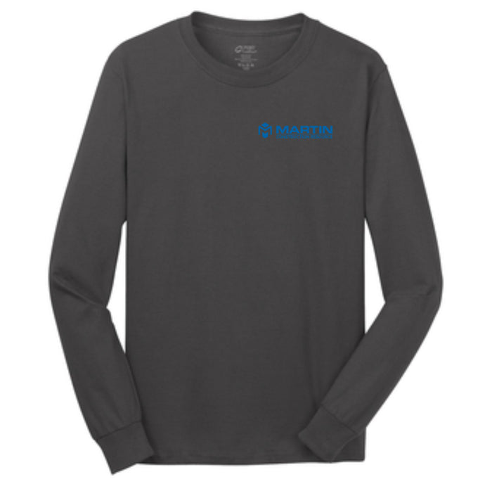 Martin Construction Resource PC54LS Port & Company® Long Sleeve Core Cotton Tee-Screen Print