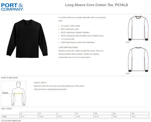 Martin Energy Group PC54LS Port & Company® Long Sleeve Core Cotton Tee-Screen Print