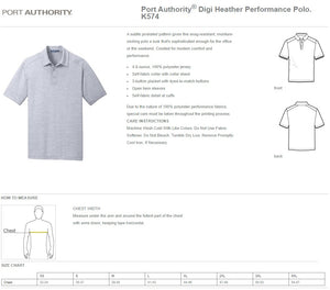 Martin Energy Group K574 Port Authority® Digi Heather Performance Polo-Embroidery