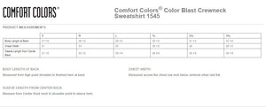 1545 Comfort Colors® Color Blast Crewneck Sweatshirt- BLACK imprint