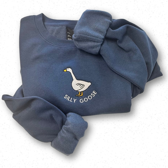 Silly Goose - embroidered crewneck