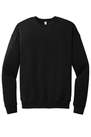 3945 BELLA+CANVAS ® Unisex Sponge Fleece Drop Shoulder Sweatshirt-WHITE IMPRINT
