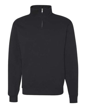 JERZEES - Nublend® Cadet Collar Quarter-Zip Sweatshirt - 995MR (WHITE EMBROIDERY)