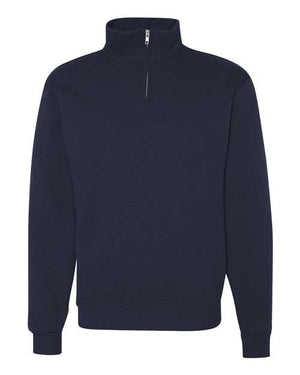 JERZEES - Nublend® Cadet Collar Quarter-Zip Sweatshirt - 995MR (WHITE EMBROIDERY)