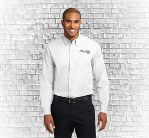S608  Port Authority® Long Sleeve Easy Care Shirt (BLACK EMBROIDERY)