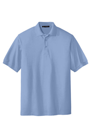 K500/L500 Port Authority® Silk Touch™ Polo- BLACK Embroidery