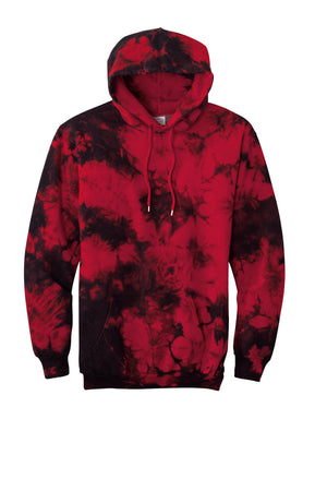 Port & Company® Crystal Tie-Dye Pullover Hoodie- PC144- WHITE IMPRINT ONLY