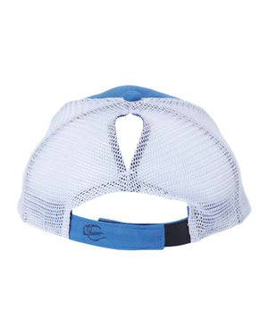 Baseball Mom-Burlap Patch Cap