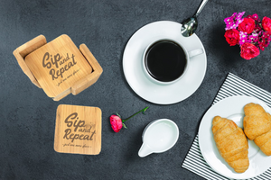 Bamboo Coasters - Laser Engraved - Laser Engraved