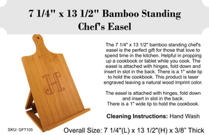 Bamboo Cutting Boards - Laser Engraved - 7.25 Easel / 1 / 