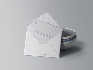 Greeting Cards with Blank A7 Envelope - 7x 10 Pre-Scored to 