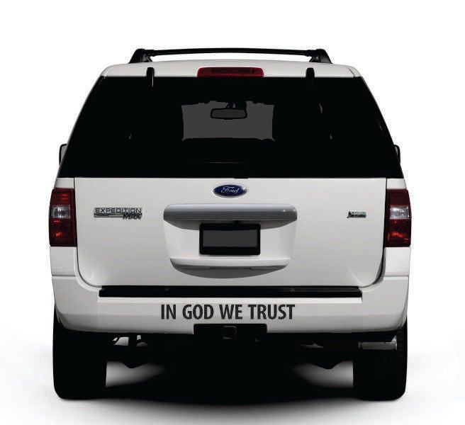 In God We Trust - Cut Vinyl Decal For Vehicle
