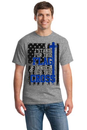 I stand for the flag and I kneel for the cross t-shirt