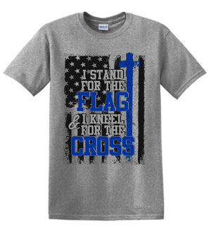 I stand for the flag and I kneel for the cross t-shirt