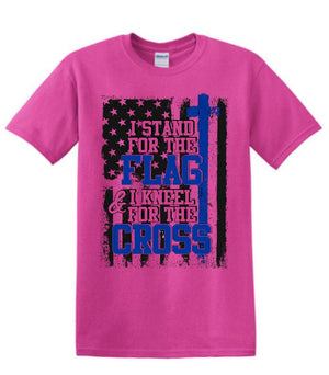 I stand for the flag and I kneel for the cross t-shirt