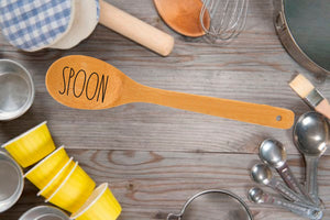 Personalized Bamboo Spoon-Lazer Engraved