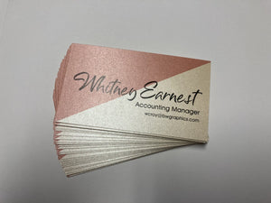 Business Cards - Petallics Digital Print - Business Cards