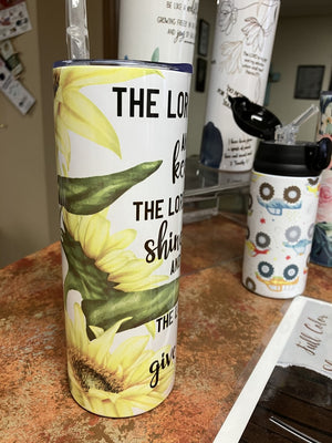 20 oz Skinny Tumbler - Sunflower Blessings