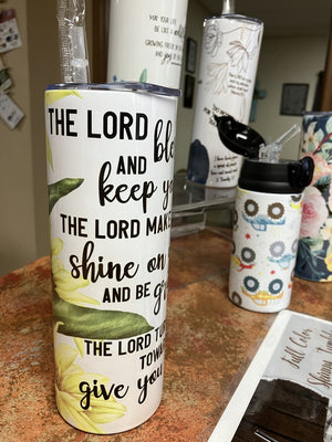 20 oz Skinny Tumbler - Sunflower Blessings
