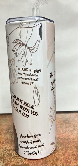 20 oz Skinny Tumbler - God's Promises