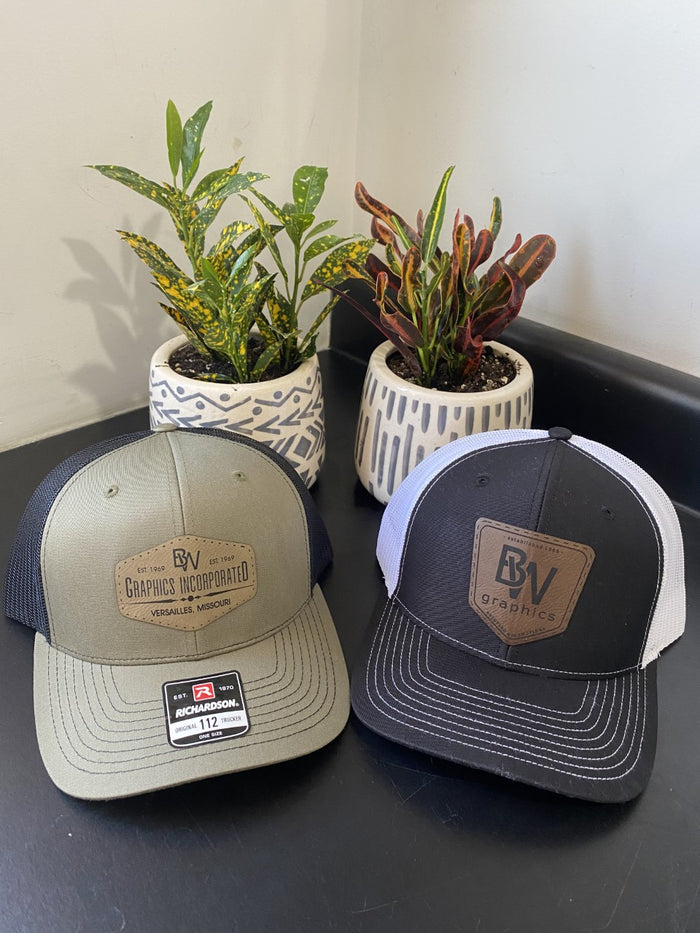 Richardson Trucker Cap-Leather Patch